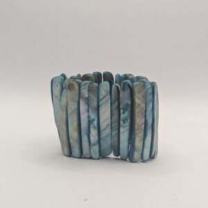 Elegant Blue Shell Bracelet
